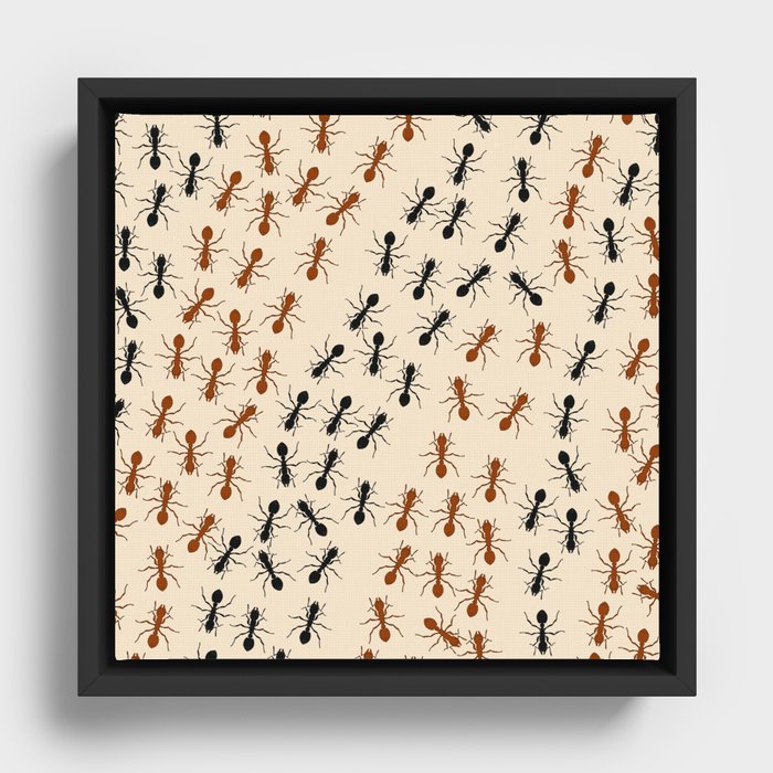 Ants Framed Canvas
