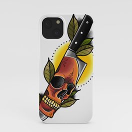 Skull Chef Knife iPhone Case