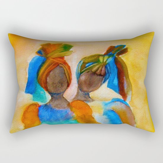 African costumes Rectangular Pillow