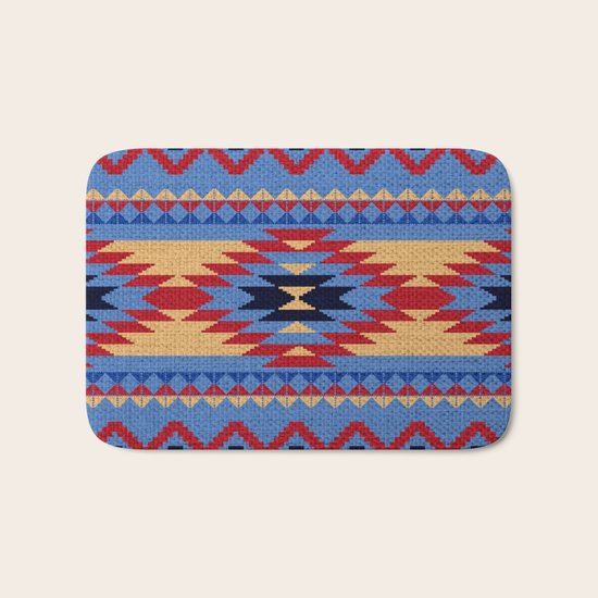 Aztec pattern Bath Mat