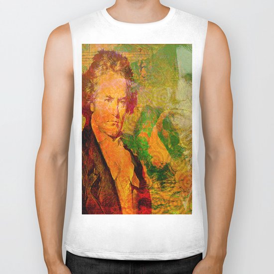 ludwig van beethoven Biker Tank