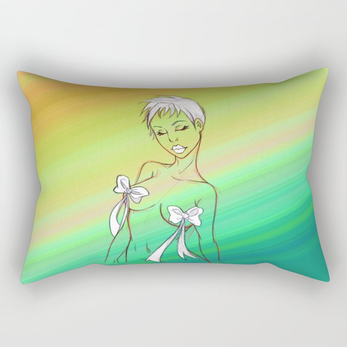 rainbow women Rectangular Pillow