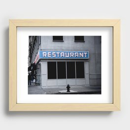 The [Seinfeld] Diner Recessed Framed Print