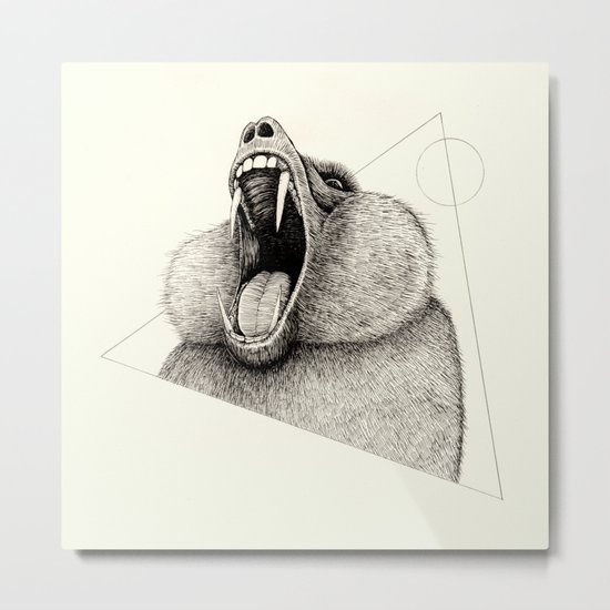 'Wildlife Analysis III' Metal Print