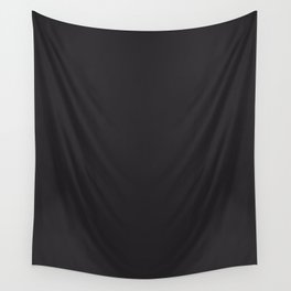 Raisin Black - solid color Wall Tapestry