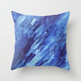 Blue Storm Throw Pillow