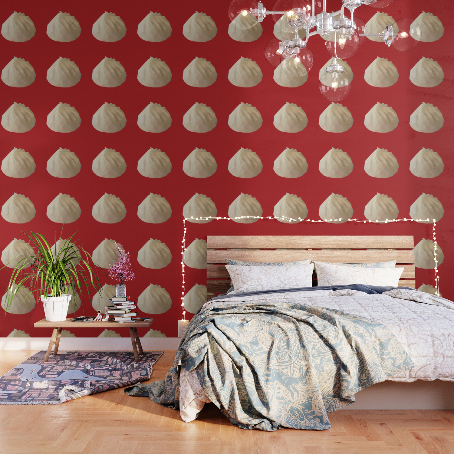 Xiao Long Bao Polygon Art Wallpaper By Polymolystudio Society6
