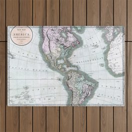 Vintage old map of america Outdoor Rug