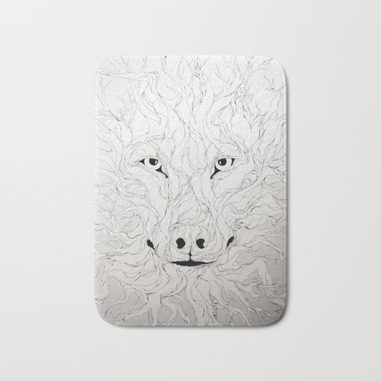 Wolfs wood Bath Mat