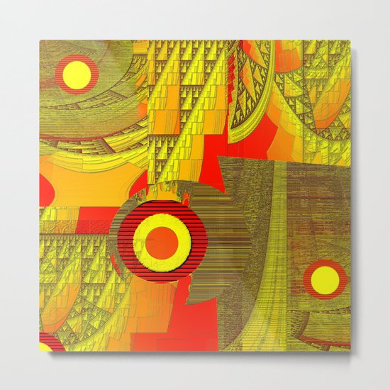 Yellowrange Metal Print