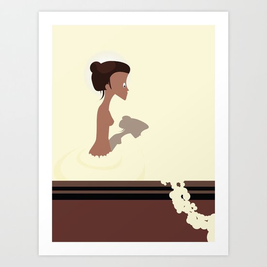 le bain Art Print