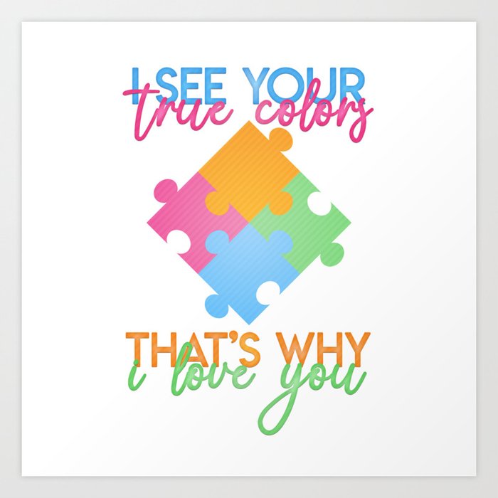 Autism Colors v1.0 Art Print