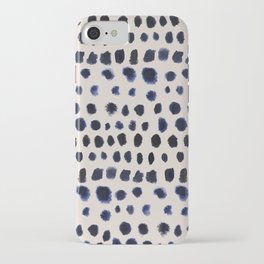 Watercolor dot pattern iPhone Case