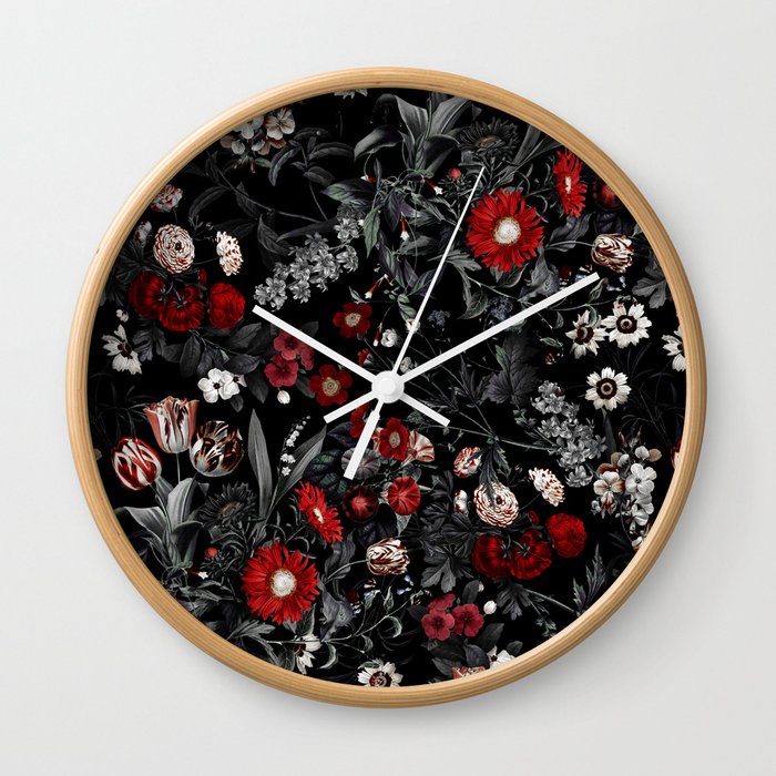 EXOTIC GARDEN - NIGHT IV Wall Clock