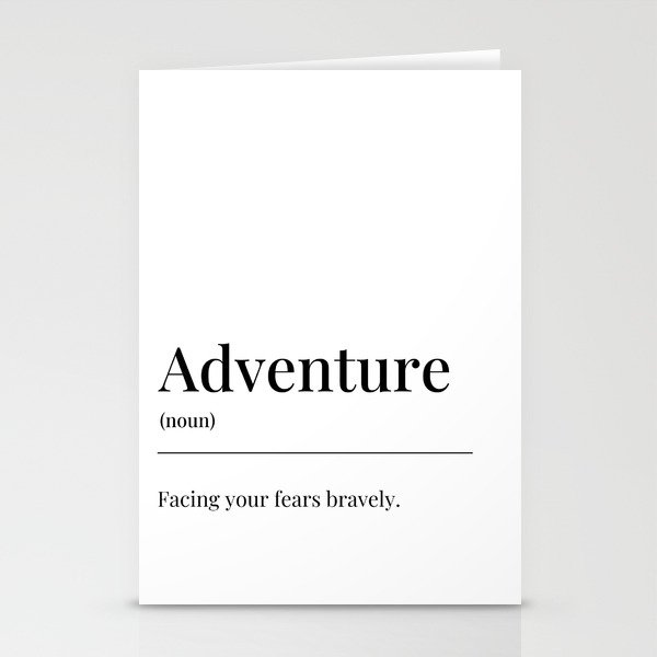 Adventure definition Stationery Cards