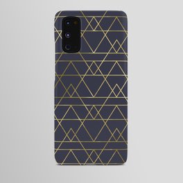 Modern Gold Navy Blue Android Case