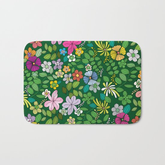 Flowers XIII Bath Mat