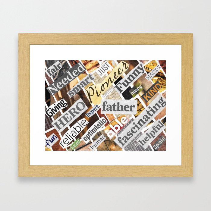 Fatherly Attributes Framed Art Print