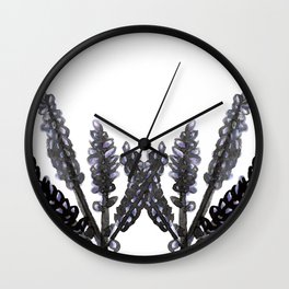 Lavender - Katrina Niswander Wall Clock | Garden, Painting, Natural, Floral, Purple, Sketch, Illustration, Aromatherapy, Watercolor, Flowers 