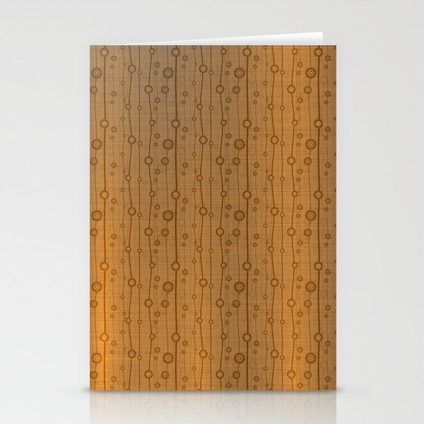 Gold Silk Metallic Wood Modern Collection Stationery Cards