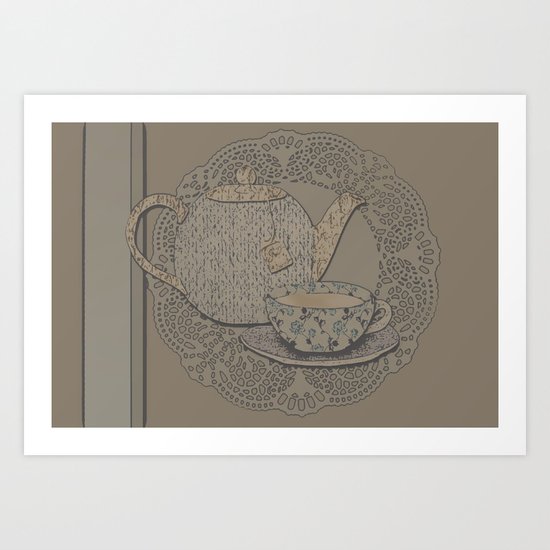 teacup Art Print