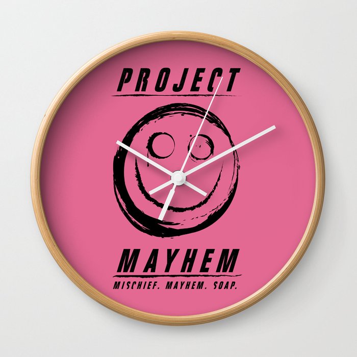 Project Mayhem Wall Clock
