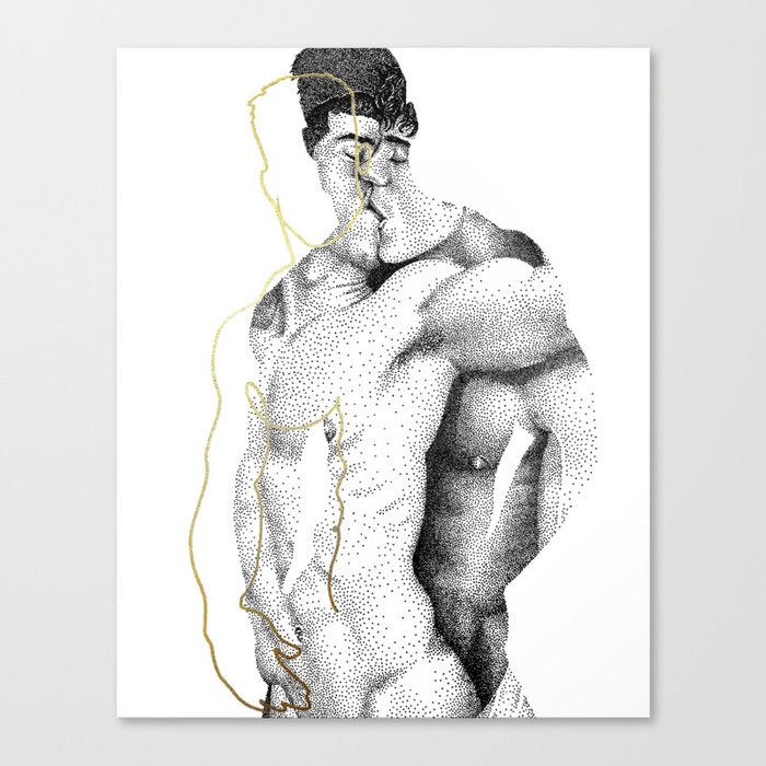 Figuration 1 (GOLD DOESN'T PRINT SHINY) Canvas Print