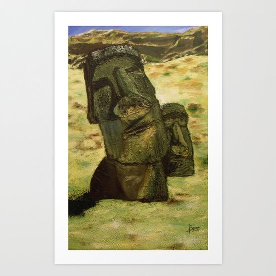 Moai Art Print