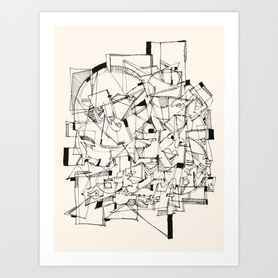 Mess Art Print