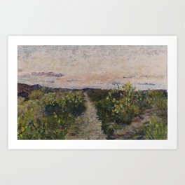 Foothill no. 3 Art Print | Oilpastel, Drawing, Boise, Foothills 