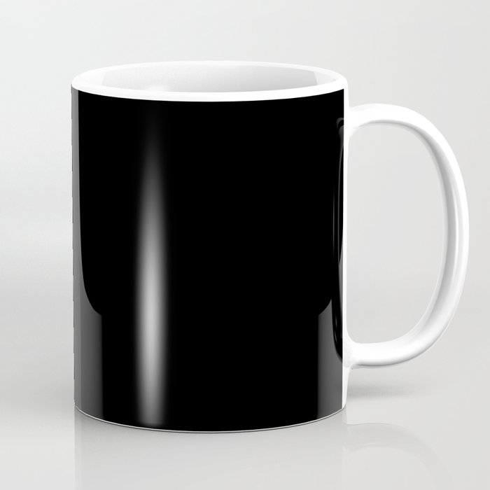 BLACK Color. Solid color Coffee Mug