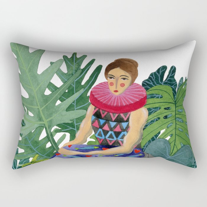 Queen of the greenhouse Rectangular Pillow