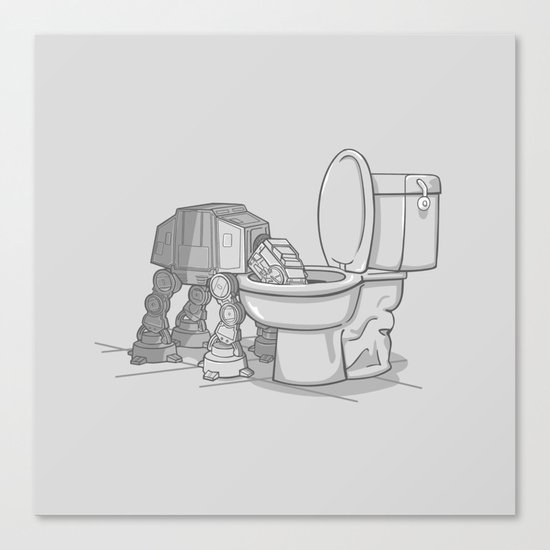 Bad, bad Walker Canvas Print