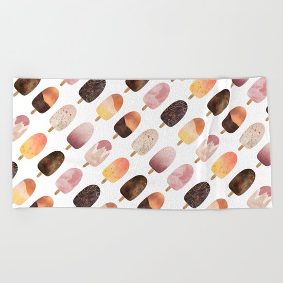 Pretty Popsicles 1 Beach Towel