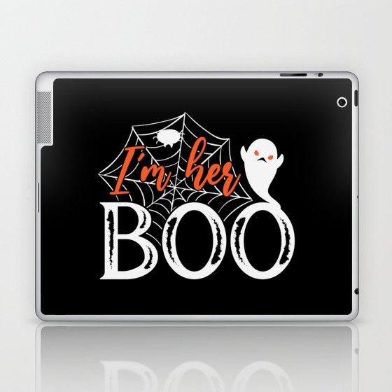 I'm Her Boo Funny Cool Halloween Ghost Laptop & iPad Skin