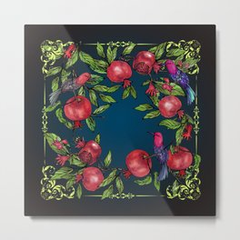 Pomegranate Luxury Metal Print