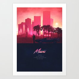 HOTLINE MIAMI ORIGINAL REVAMPED Art Print