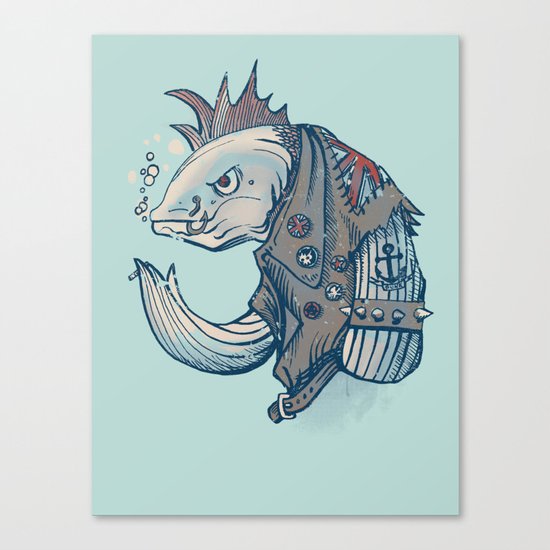Punk Fish Canvas Print