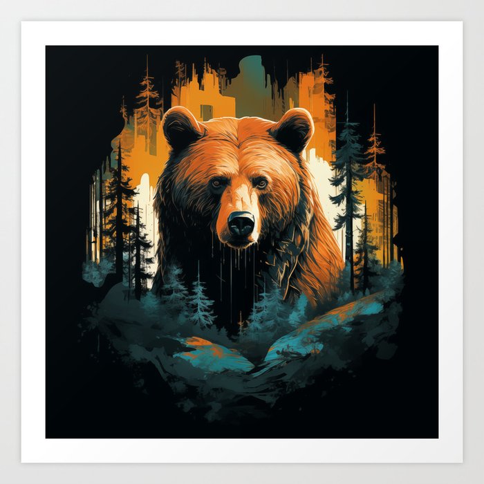 Bear Art Art Print
