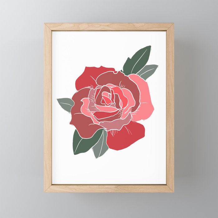 Rosy Framed Mini Art Print