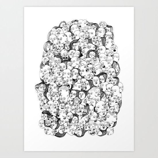 Faces Art Print