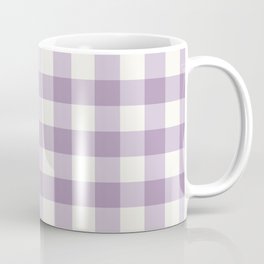 Lavender Gingham Coffee Mug
