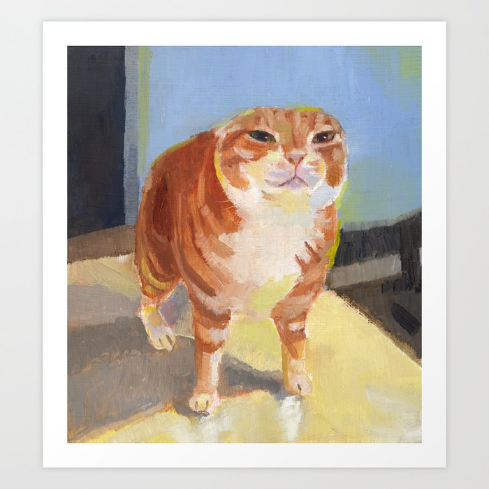 Oye Cat Art Print