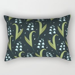 Lilies of the valley spring pattern Rectangular Pillow
