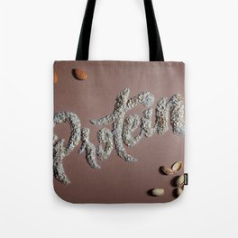 Protein Lettering Tote Bag