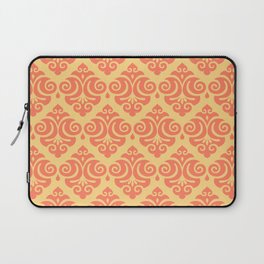 Victorian Gothic Pattern 545 Orange and Yellow Laptop Sleeve
