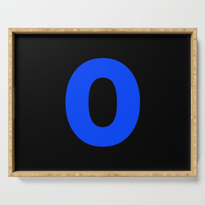letter O (Blue & Black) Serving Tray