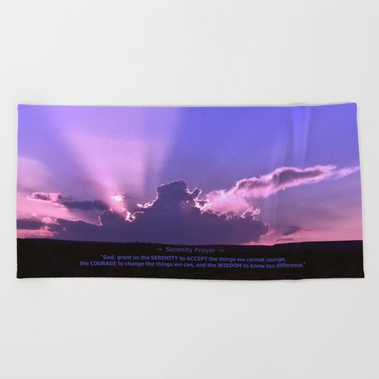 Serenity Prayer - III Beach Towel