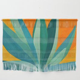West Coast Sunset With Agave Wall Hanging