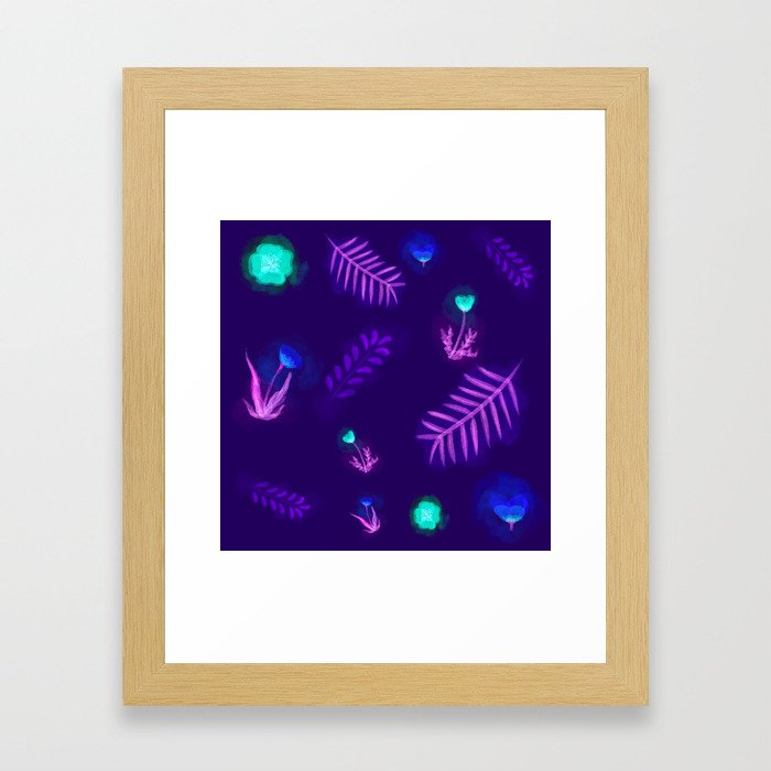 Countryside ferns Framed Art Print